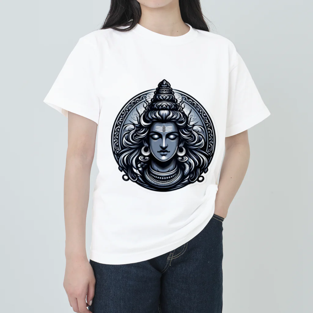 psychedelic mountainのshiva  Heavyweight T-Shirt