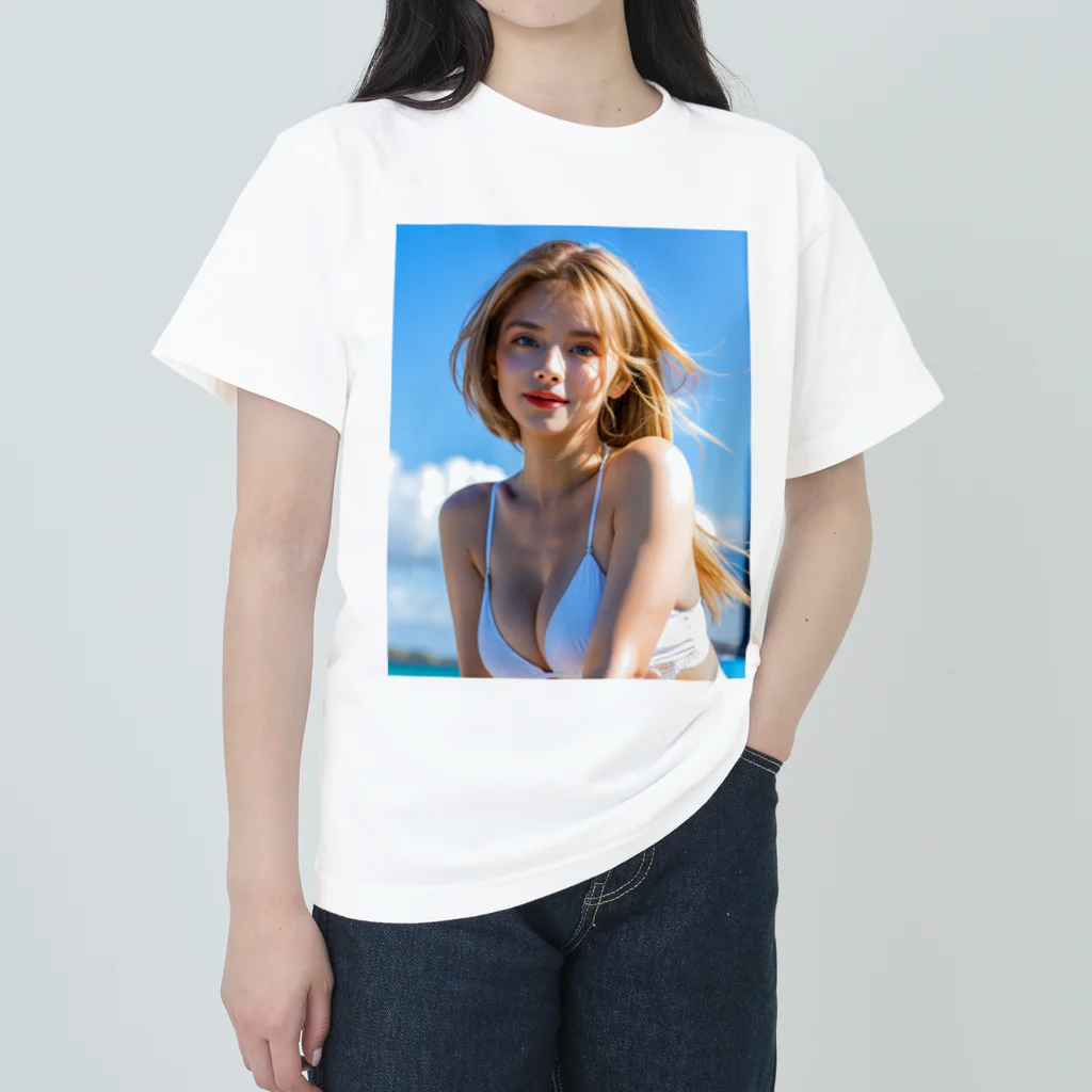 Ayumi_Mumeiの魅惑の白人美女アイリス Heavyweight T-Shirt