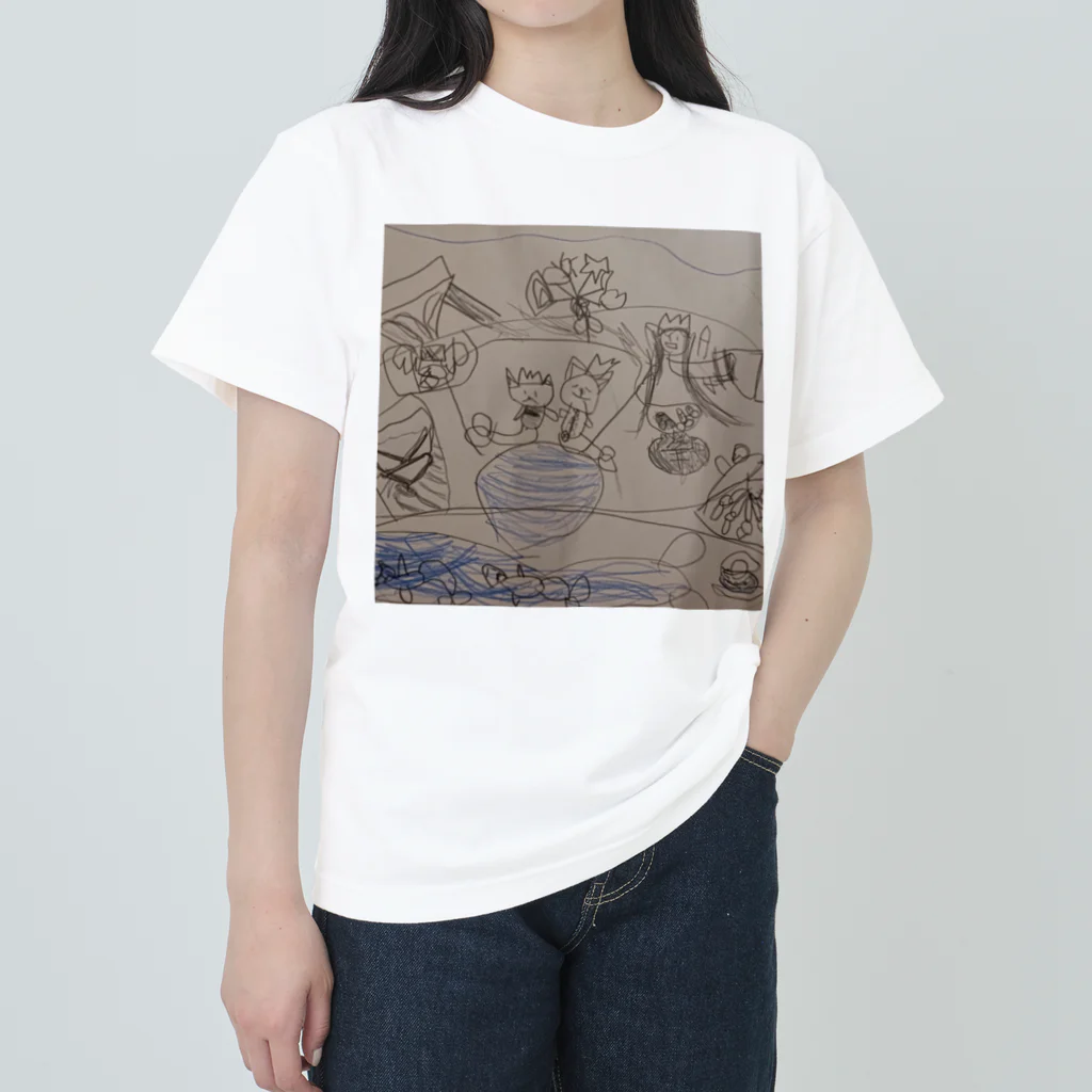 ton kimiの猫人魚 Heavyweight T-Shirt