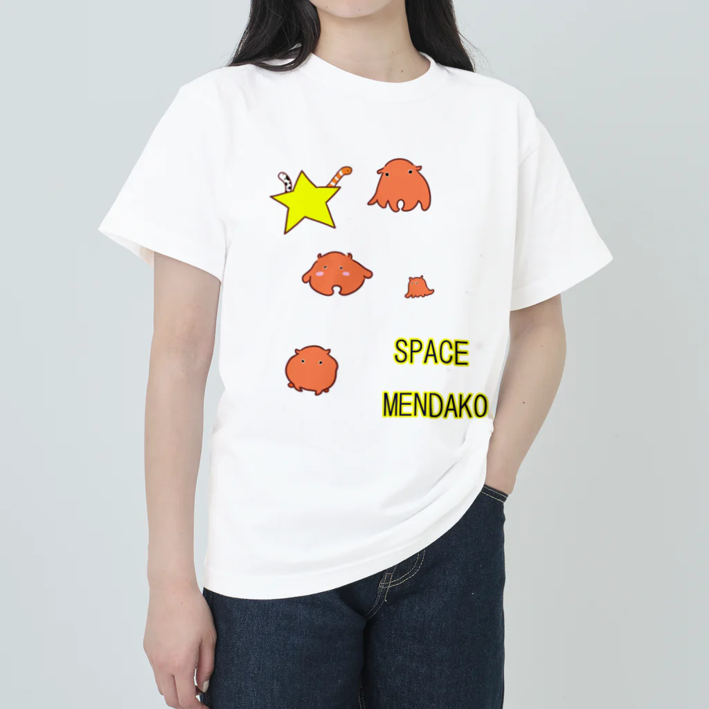 はむえみのSPACE　MENDAKO　透明バージョン Heavyweight T-Shirt