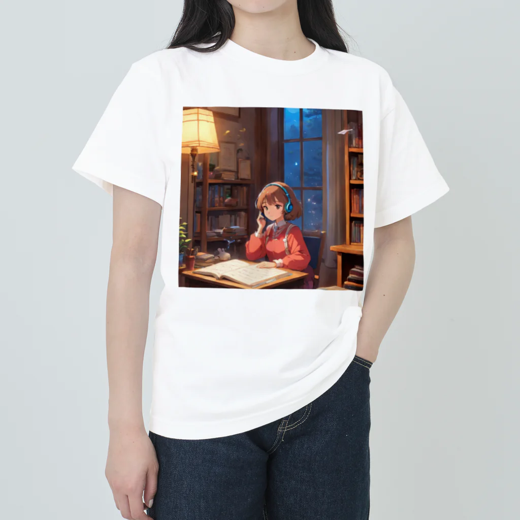 ハッピーハッピープラザ！のlo-fi girl ヘビーウェイトTシャツ