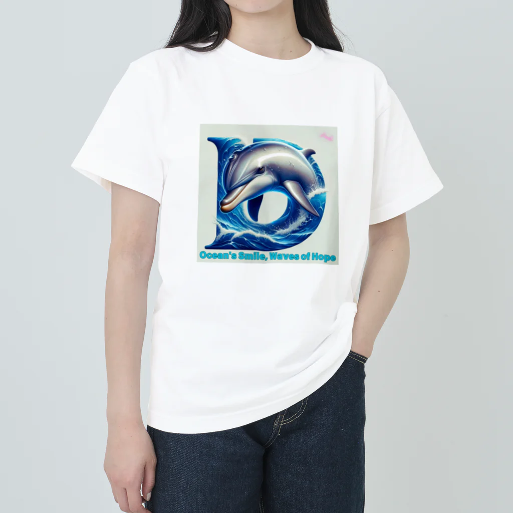 NaturalCanvasのOcean's Smile, Waves of Hope ヘビーウェイトTシャツ