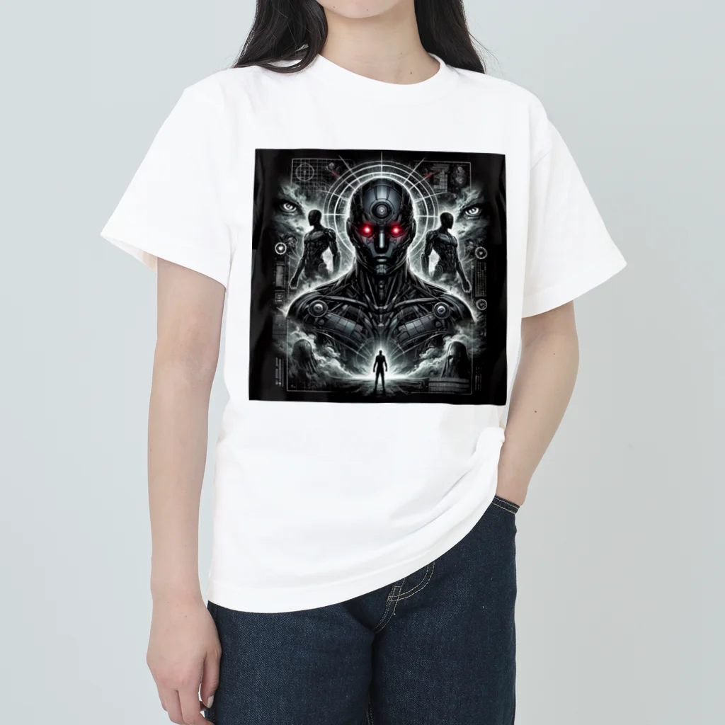 AI craftのAI-ダーク- ヘビーウェイトTシャツ