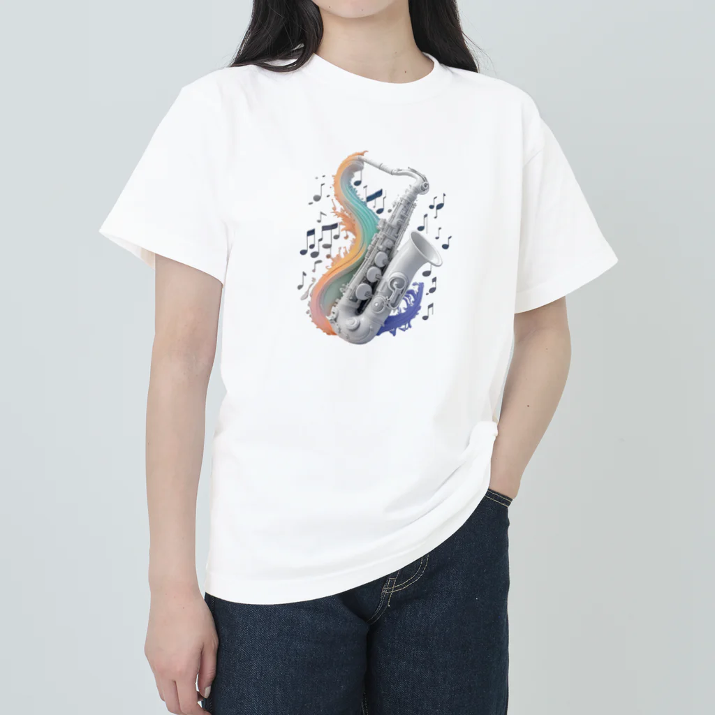 chan-takehaniのサクソフォンの旋律 Heavyweight T-Shirt