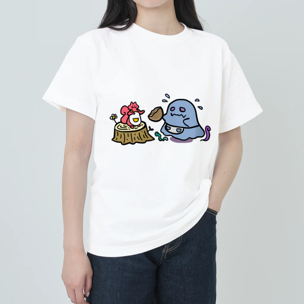 MikeHouseのあやかしの和菓子店 ヘビーウェイトTシャツ