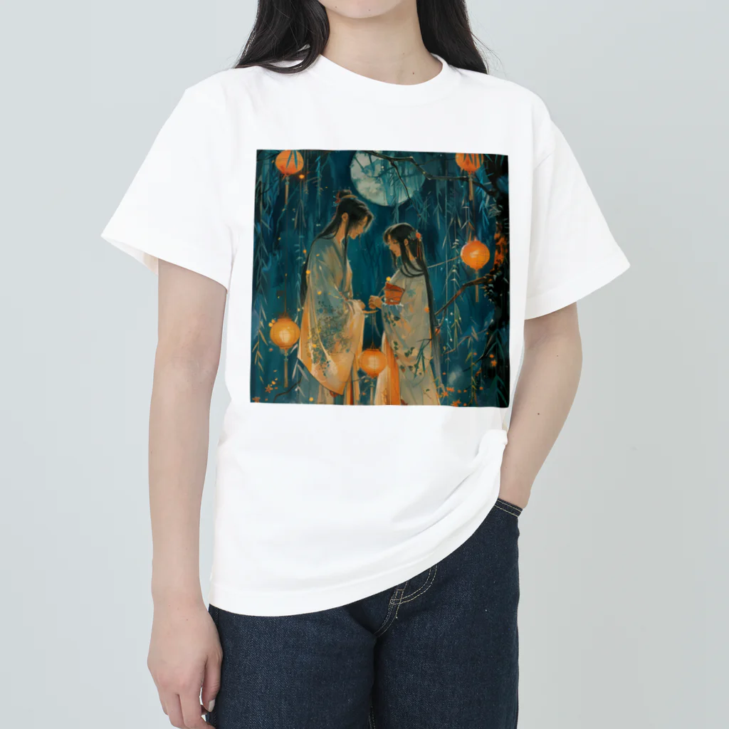 AQUAMETAVERSEの織姫と彦星・七夕祭り　Tomoe bb 2712 Heavyweight T-Shirt