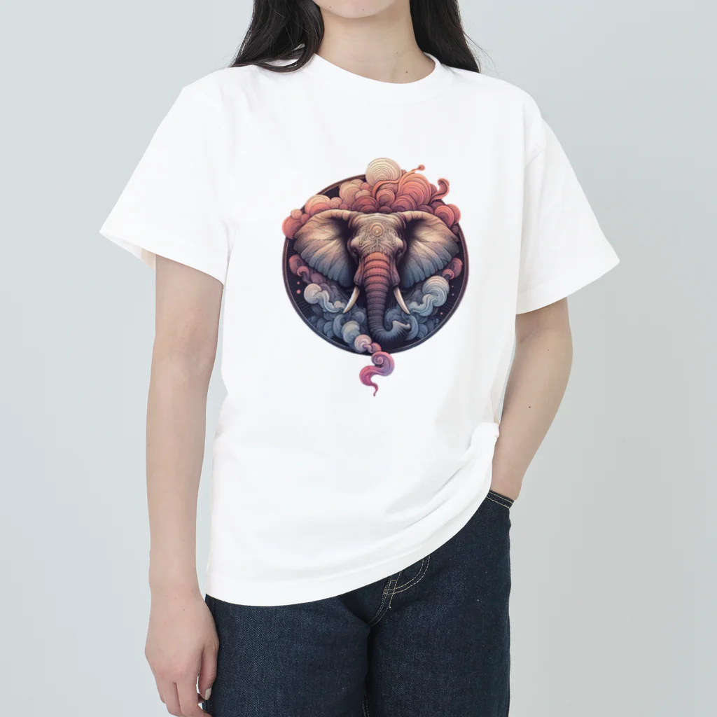 夢の世界のゾウのやつ Heavyweight T-Shirt