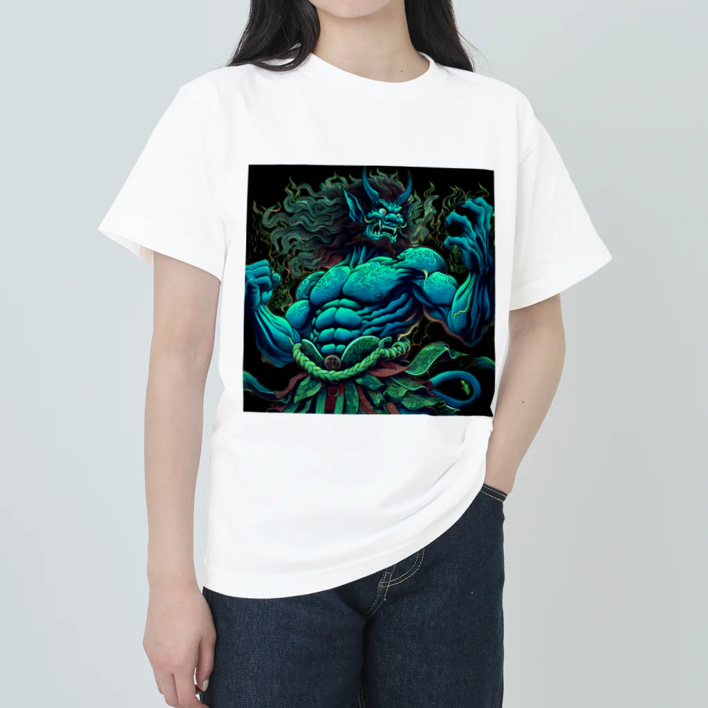 EIKATSU（和風テイスト）の蒼鬼 No1 Heavyweight T-Shirt