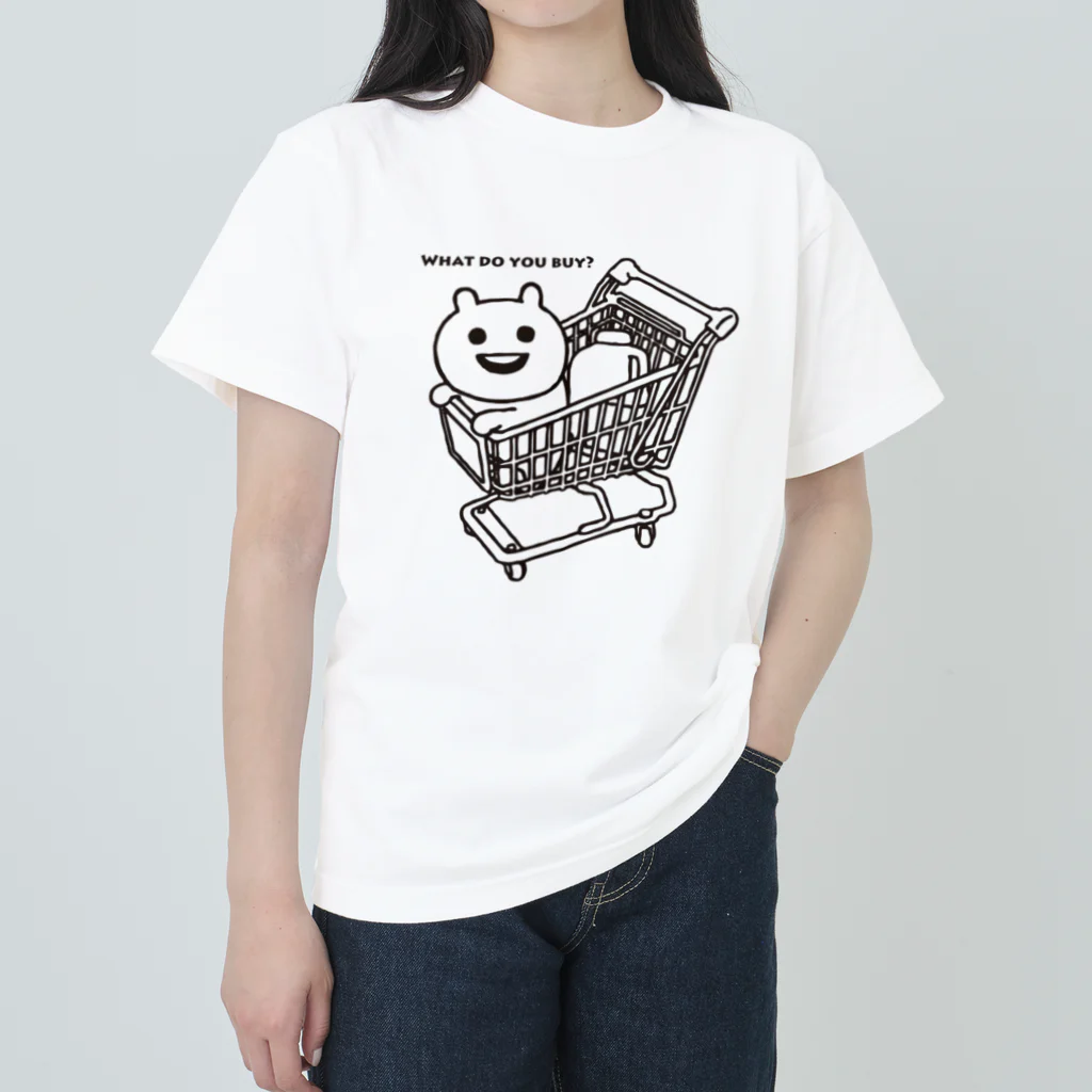 エナメルストア SUZURI店のカートに乗るマエバサン ヘビーウェイトTシャツ