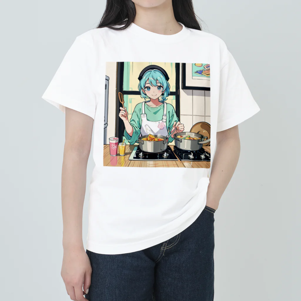 yozoraniyumeoの魔法料理研究家少女 Heavyweight T-Shirt