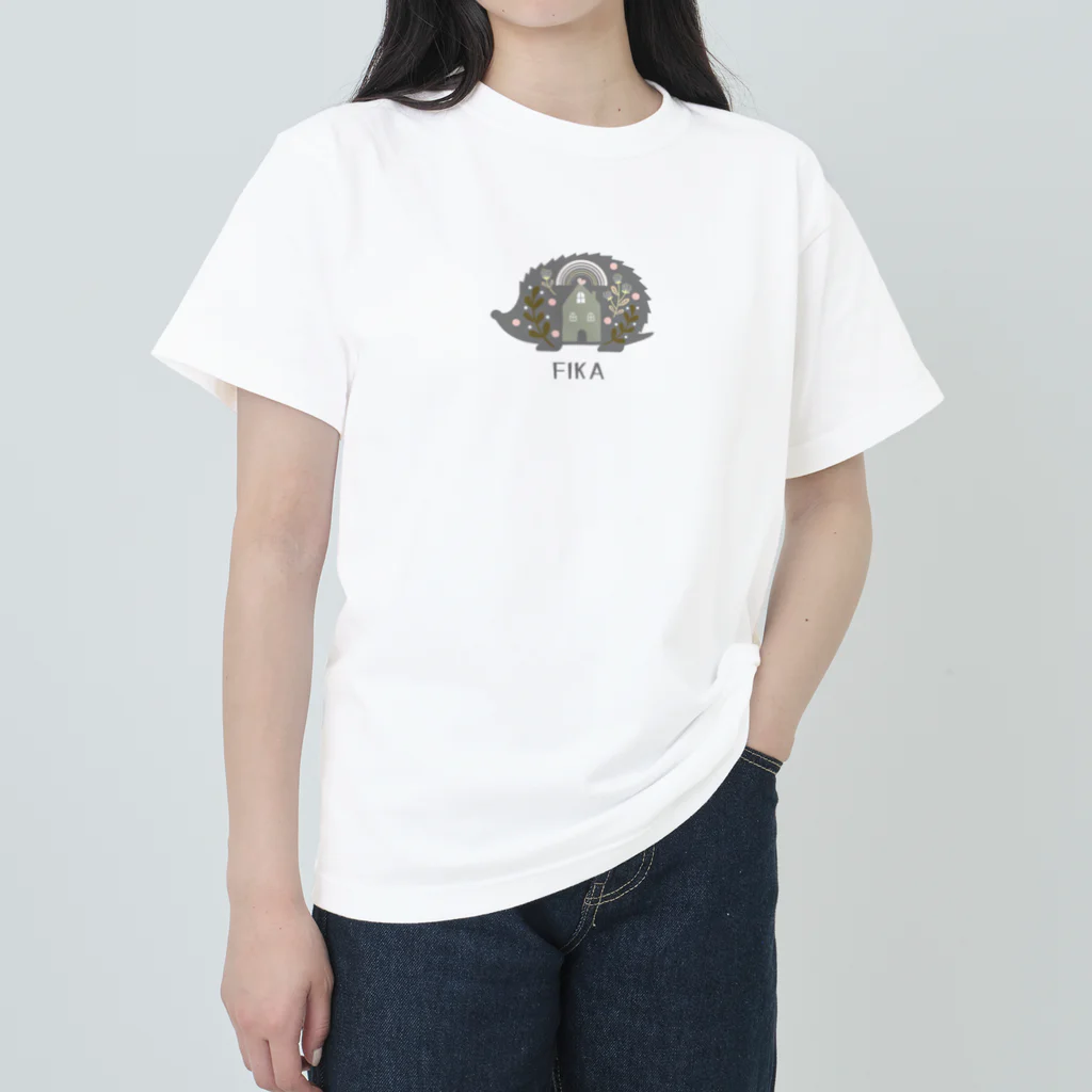 ZenCの【FIKA 北欧 ハリネズミ】2 Heavyweight T-Shirt