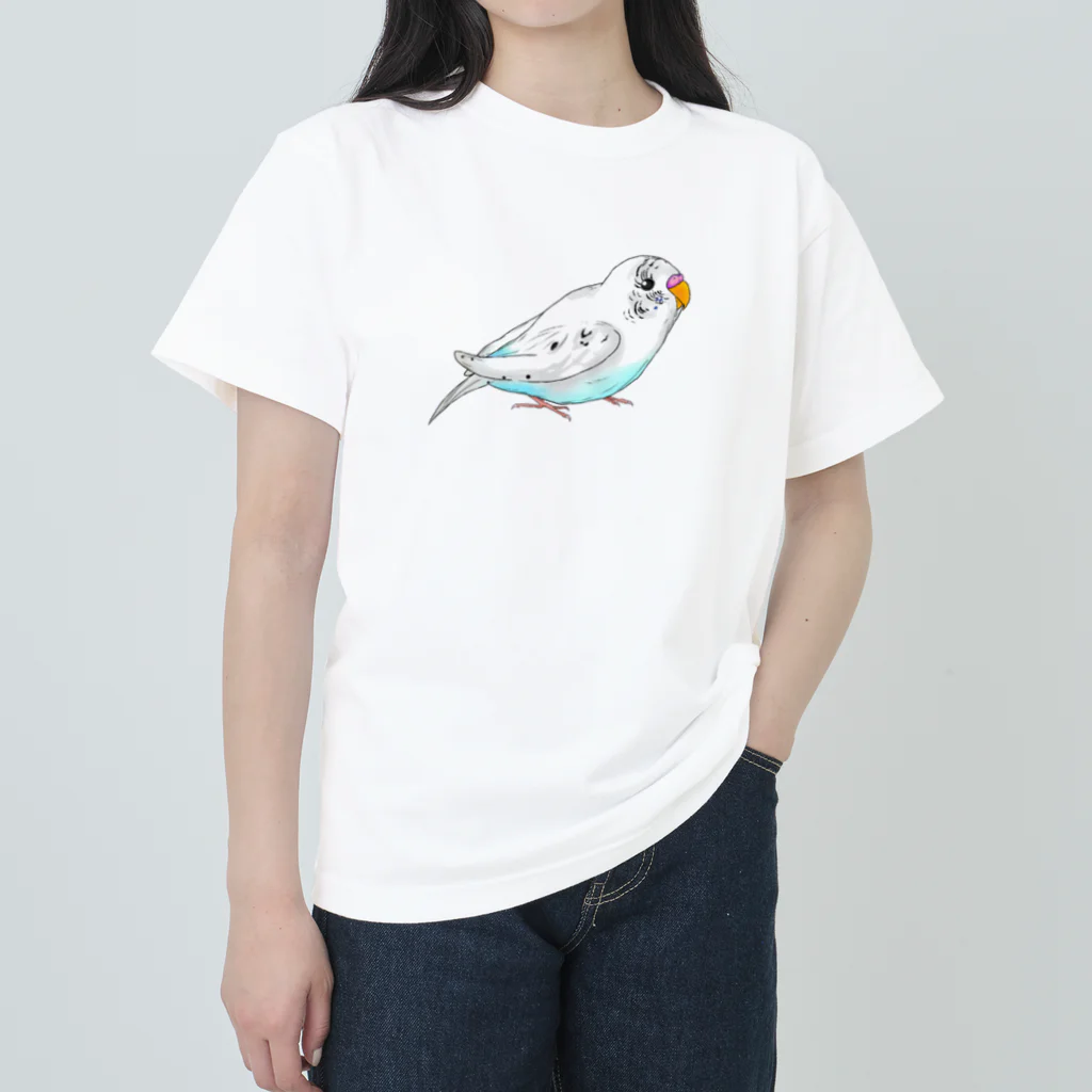 Lily bird（リリーバード）のセキセイインコのピーコちゃん Heavyweight T-Shirt