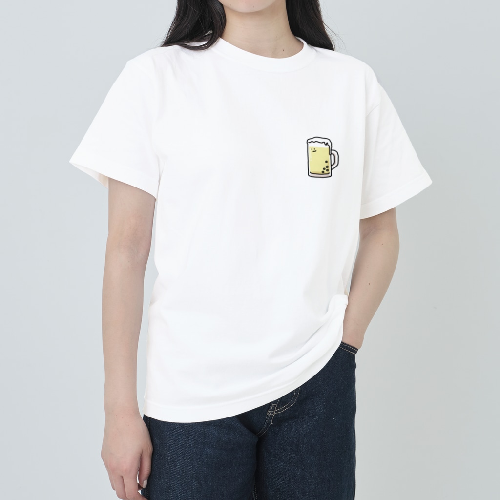 いそがしくてもメシのビールさんとえだまめさん Heavyweight T-Shirt