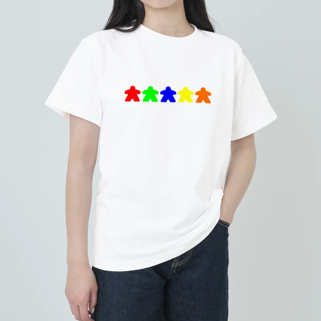きこりのぱんやのえかきのおみせのシンプルなミープル ヘビーウェイトTシャツ