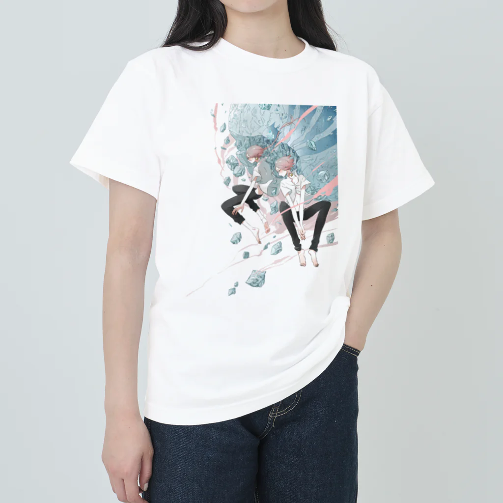 BLUEの崩壊の紡ぎ Heavyweight T-Shirt