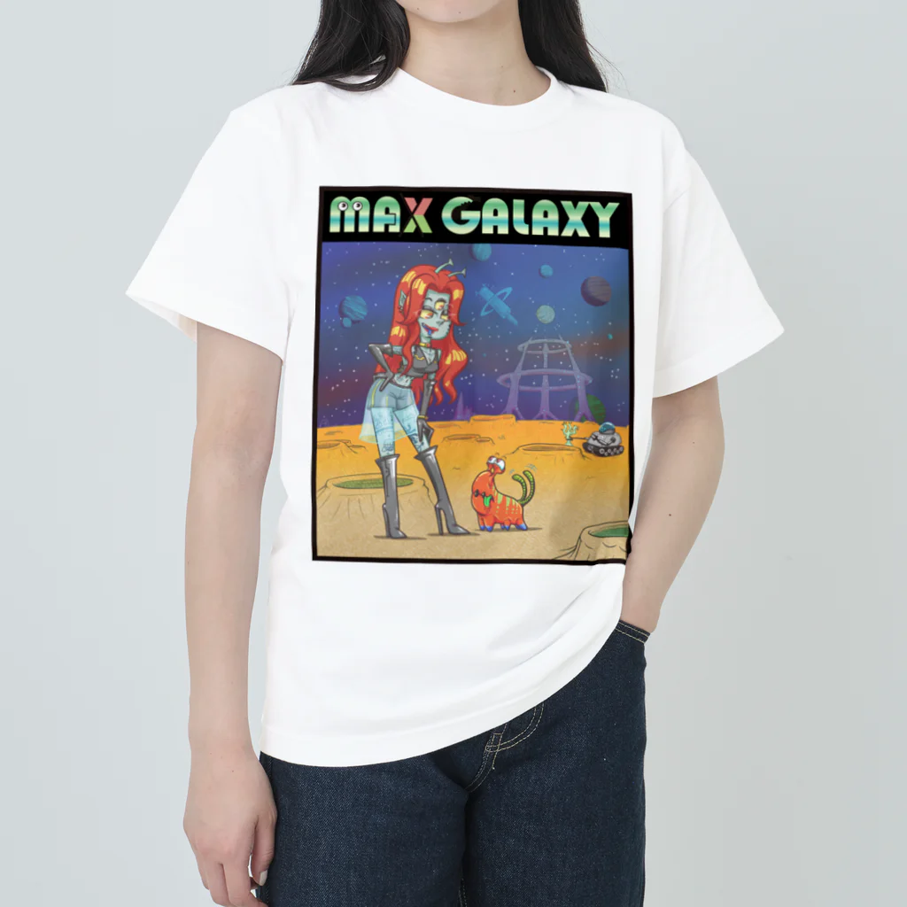 nidan-illustrationのMAX GALAXY Heavyweight T-Shirt