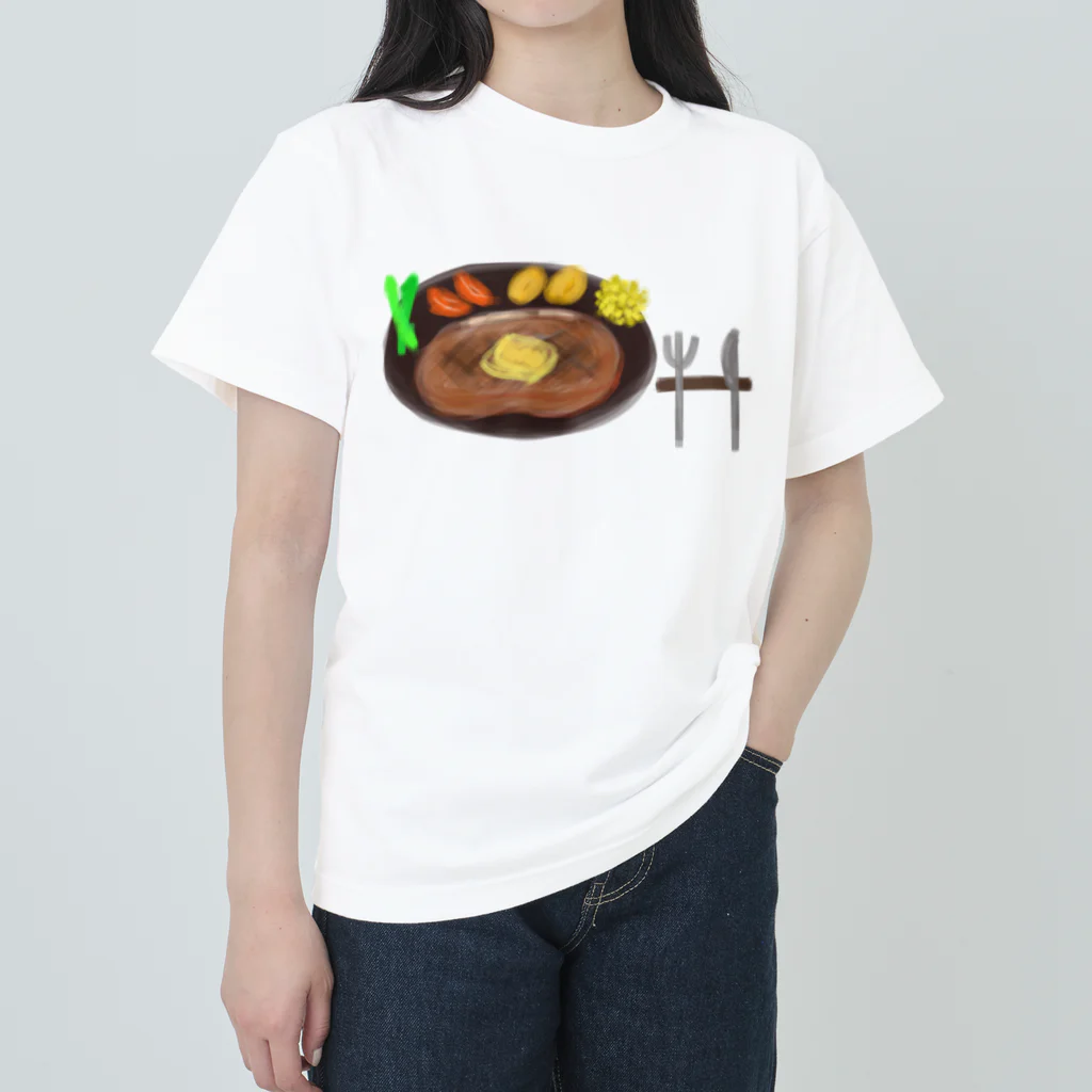 Lily bird（リリーバード）のステーキプレート ヘビーウェイトTシャツ