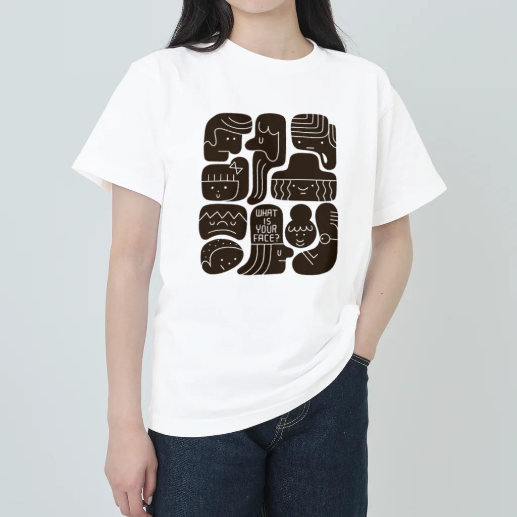 boo-banaのWHAT IS YOUR FACE? ヘビーウェイトTシャツ