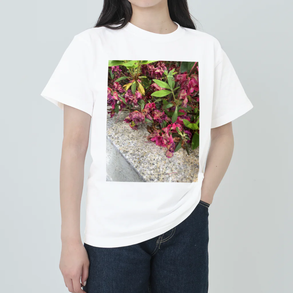 かわいいモルモットショップのドロドロのお花 Heavyweight T-Shirt