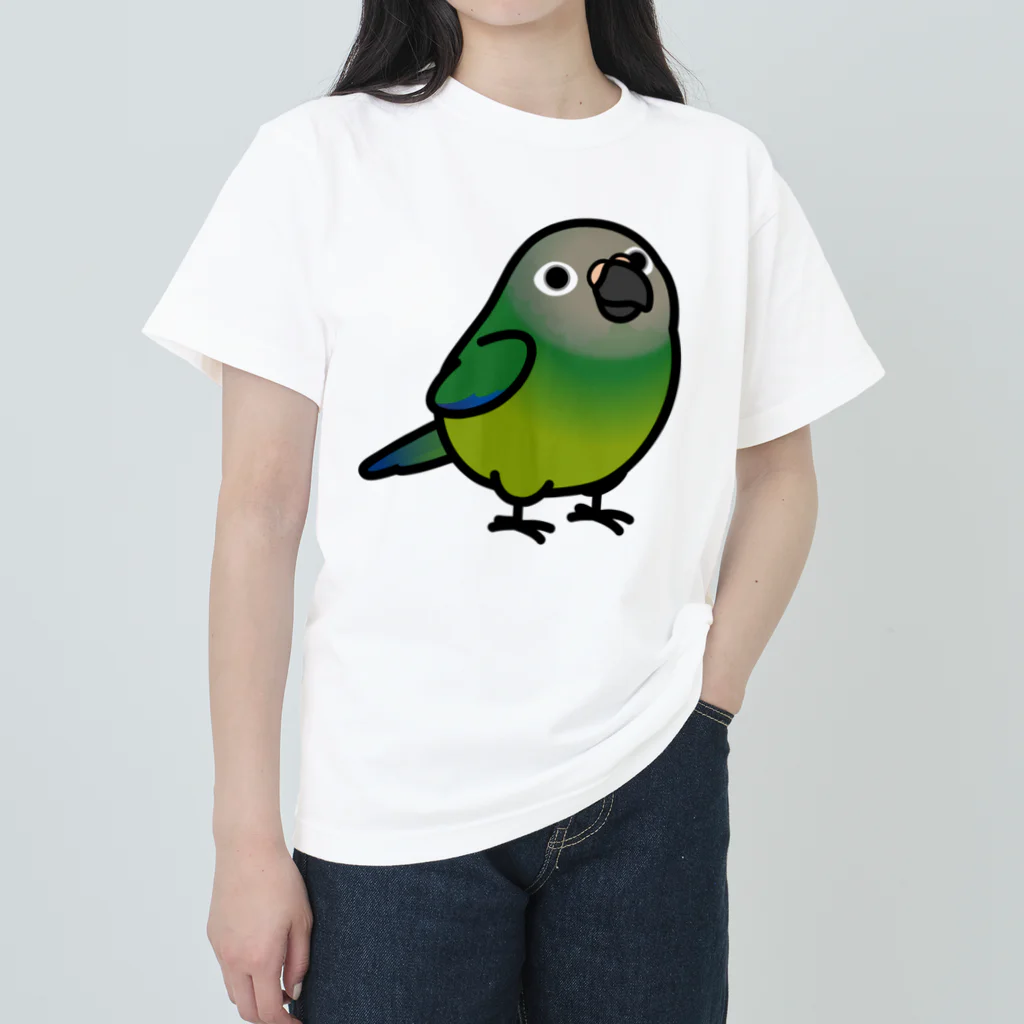 Cody the LovebirdのChubby Bird シモフリインコ Heavyweight T-Shirt