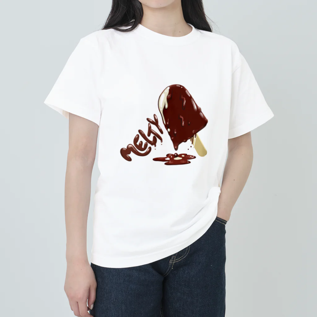 スロータイプ書店 Slowtype BooksのMELTY icecream メルティアイス 170 ヘビーウェイトTシャツ