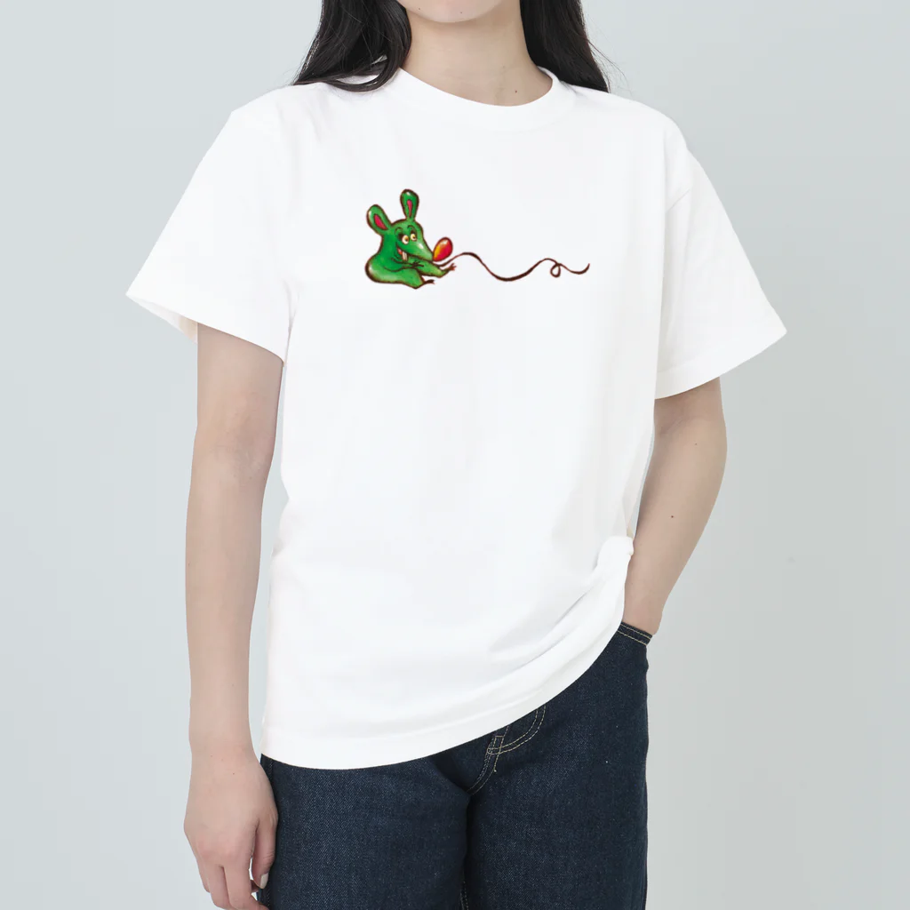 カタオカナオのみどりねずみくん ヘビーウェイトTシャツ