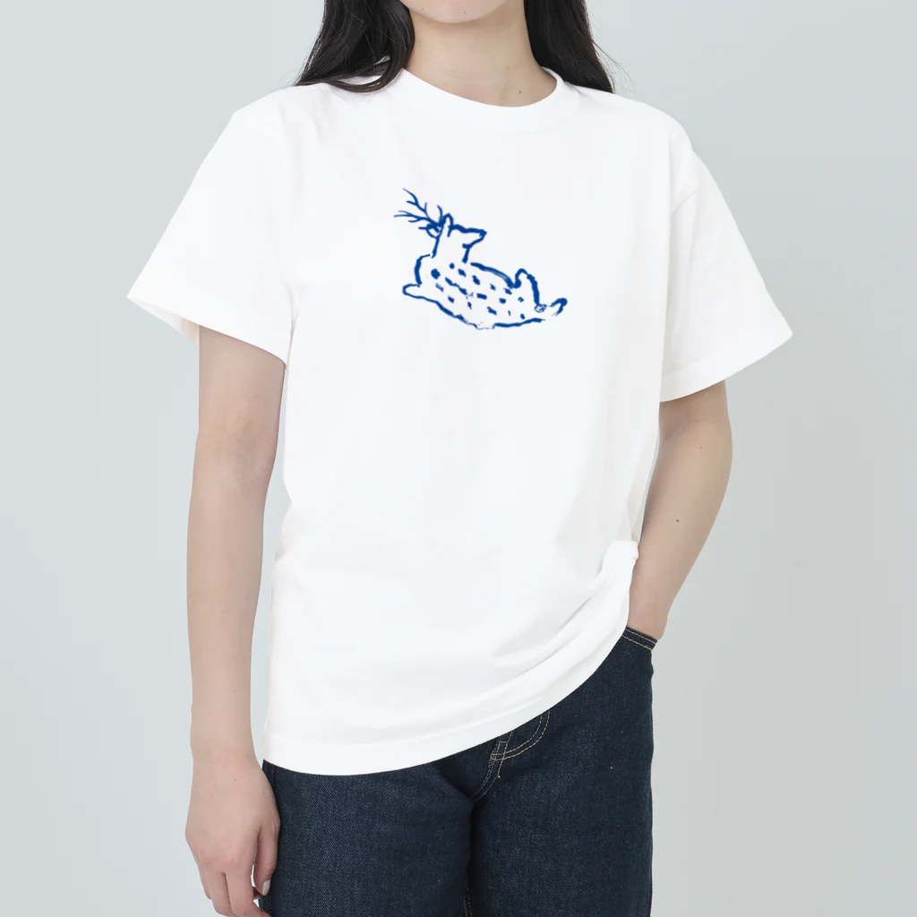 blue deer farmののんびりblue deer ヘビーウェイトTシャツ