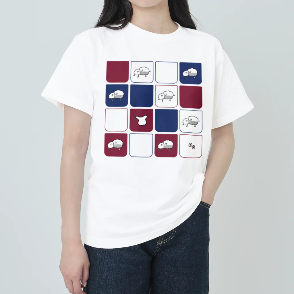 こひつじcoffeeのこひつじマトリックス（ネイビー）/こひつじcoffee Heavyweight T-Shirt