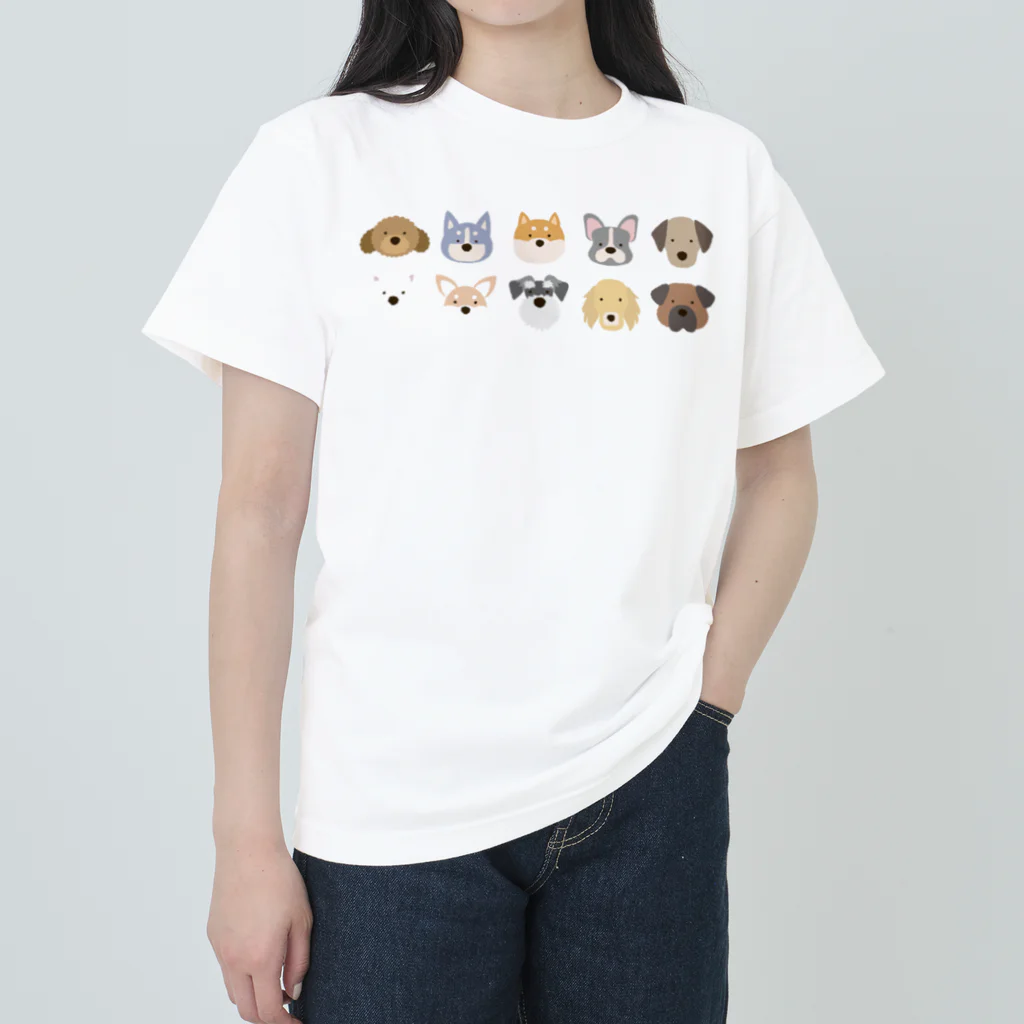 semioticaのわんわん大集合（ゆる） Heavyweight T-Shirt