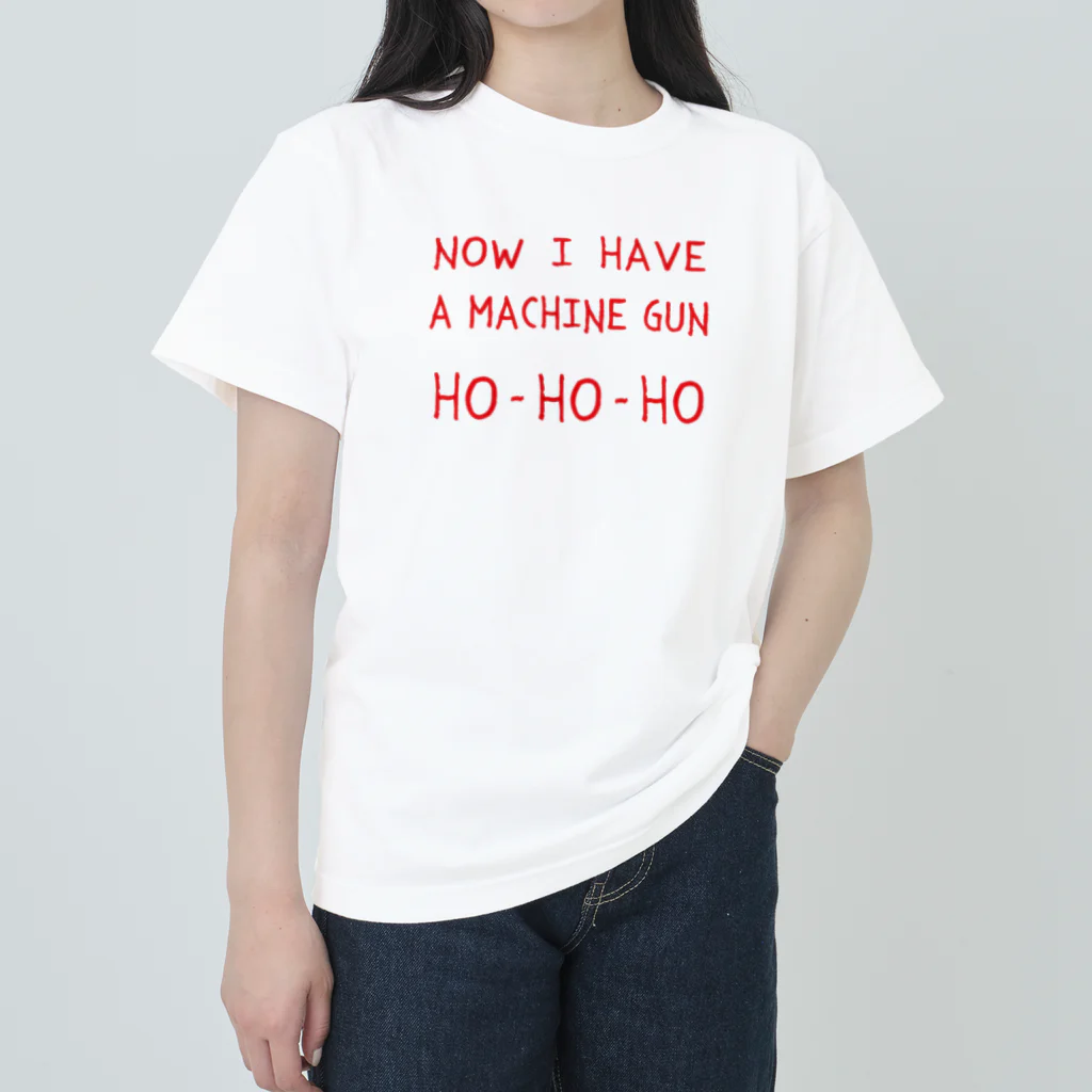 stereovisionのマシンガンは頂戴した HO-HO-HO ヘビーウェイトTシャツ