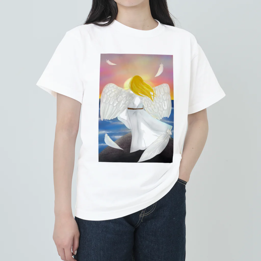 Lily bird（リリーバード）の落陽天使 Heavyweight T-Shirt