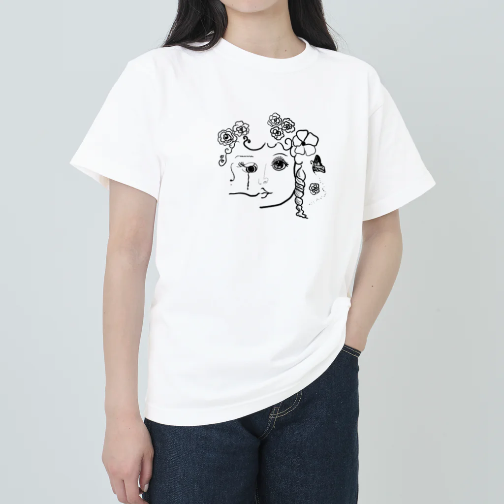 PETALのBaby in the flower field ヘビーウェイトTシャツ