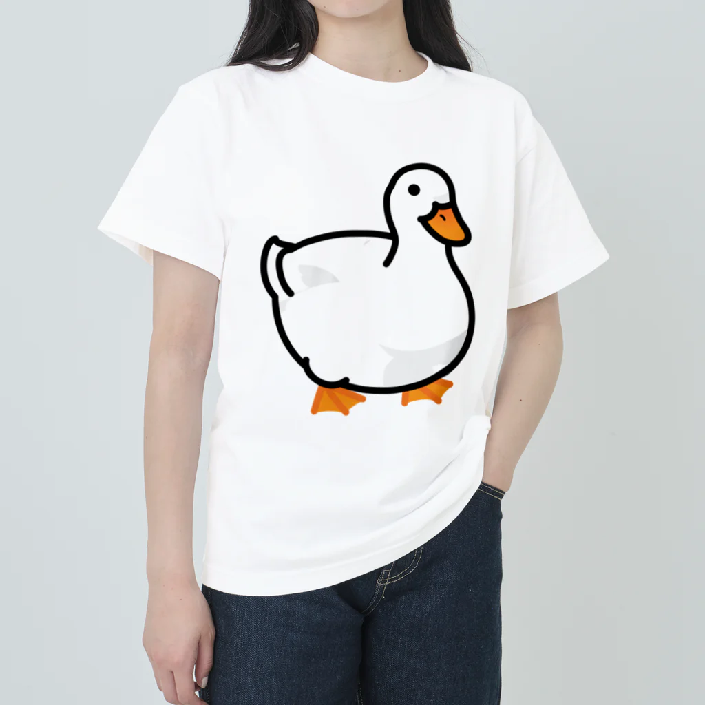 Cody the LovebirdのChubby Bird アヒル ヘビーウェイトTシャツ