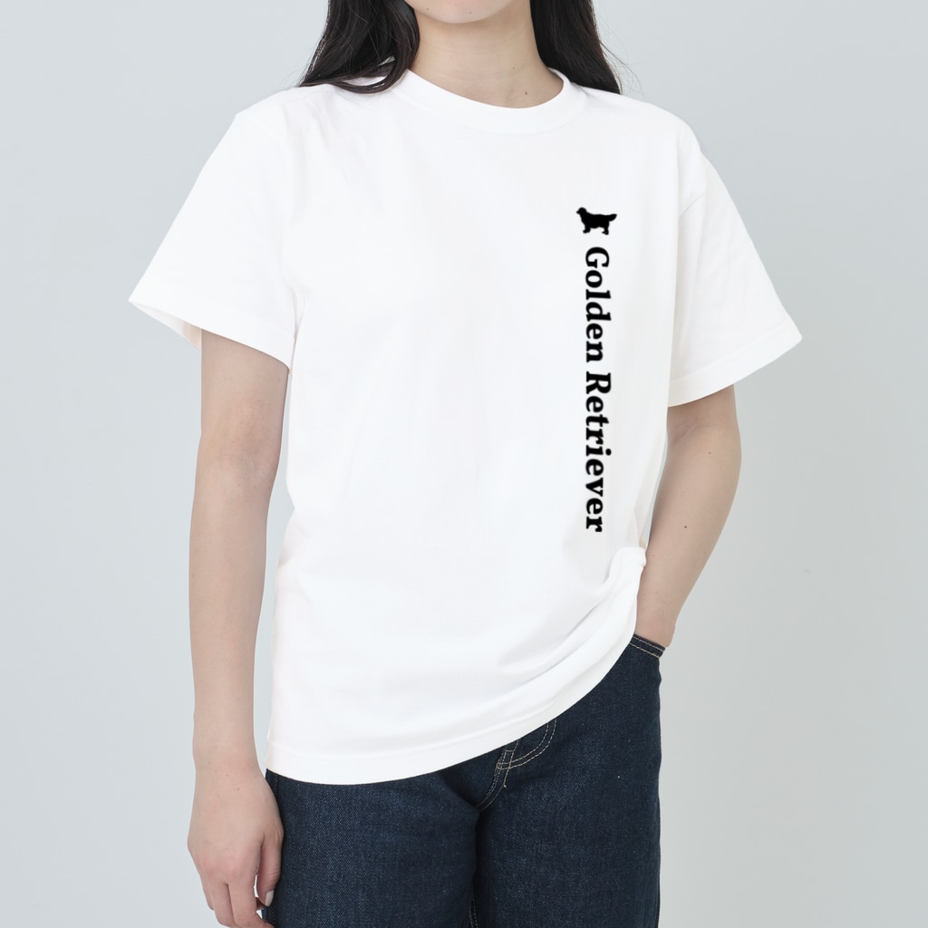 onehappinessのゴールデンレトリバー Heavyweight T-Shirt
