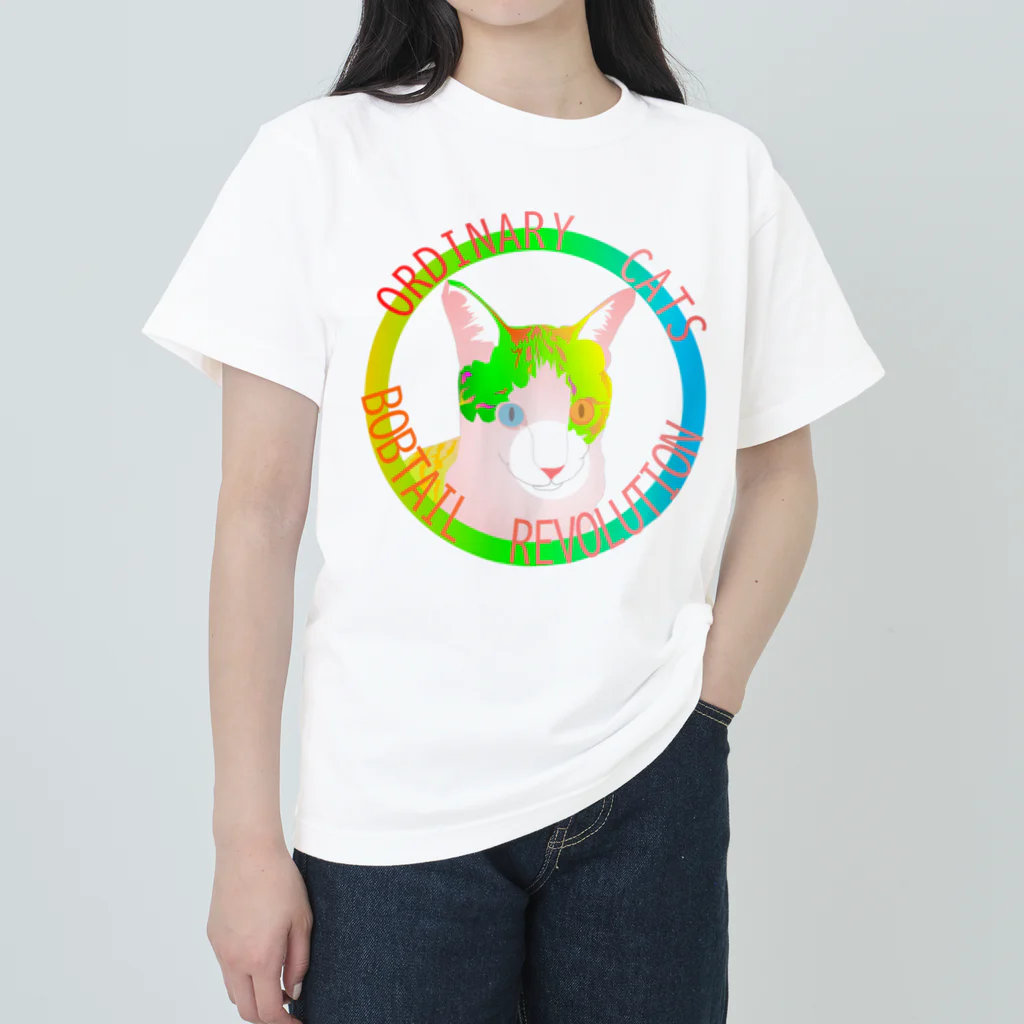『NG （Niche・Gate）』ニッチゲート-- IN SUZURIのOrdinary Cats01h.t.(春) Heavyweight T-Shirt