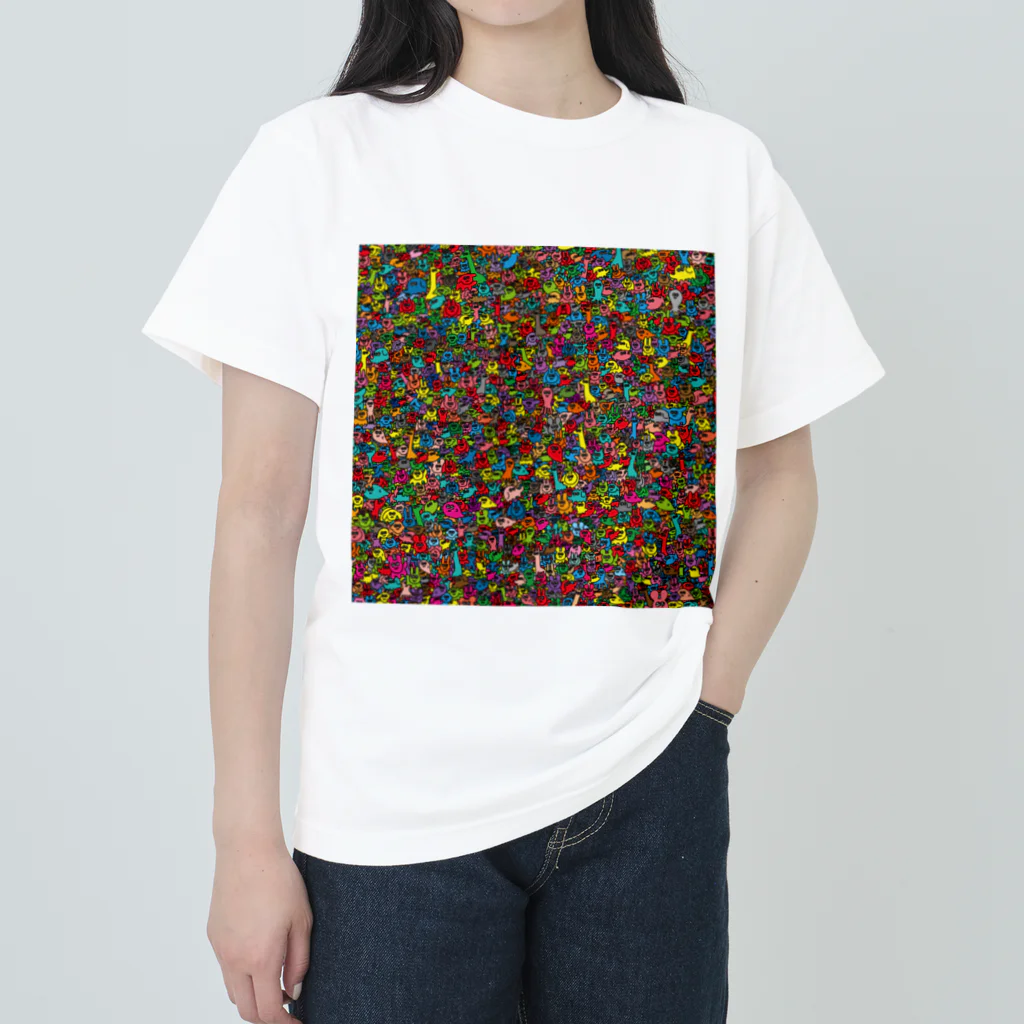 食べ過ぎのトロピカルフレンズ ヘビーウェイトTシャツ