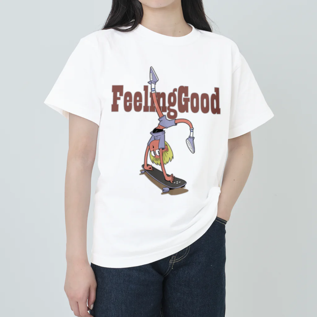nidan-illustrationの"feeling good" ヘビーウェイトTシャツ