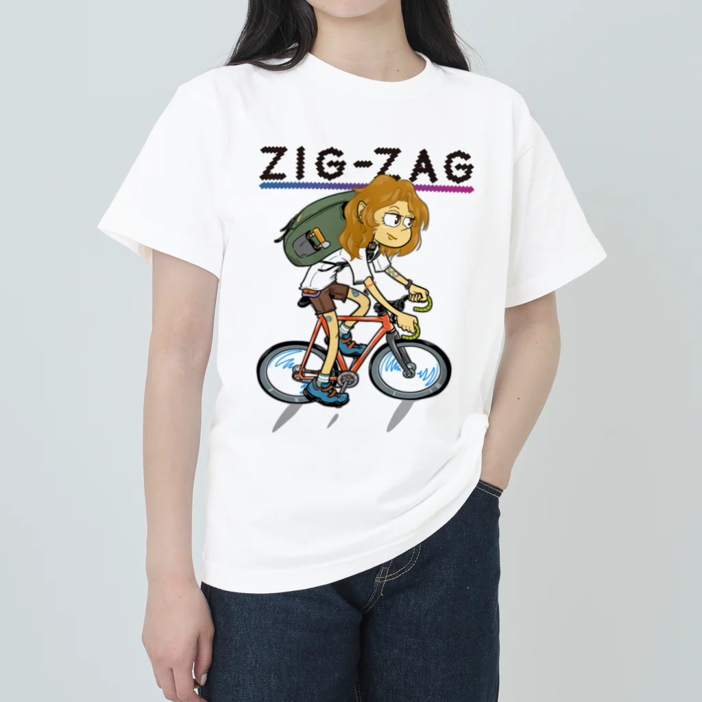 nidan-illustrationの“ZIG-ZAG” 2 ヘビーウェイトTシャツ