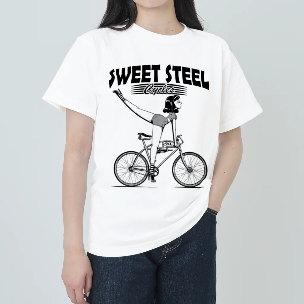 nidan-illustrationの"SWEET STEEL Cycles" #1 Heavyweight T-Shirt