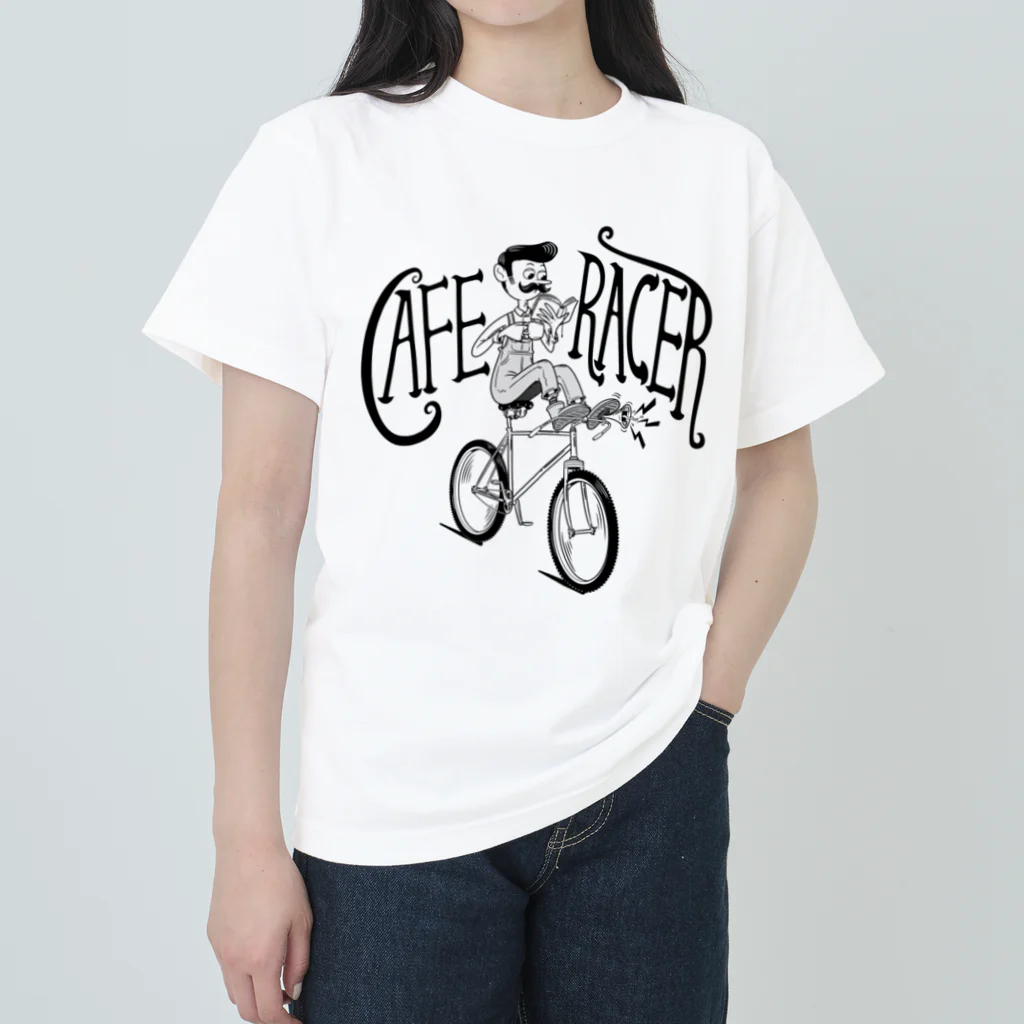 nidan-illustrationの"CAFE RACER" ヘビーウェイトTシャツ