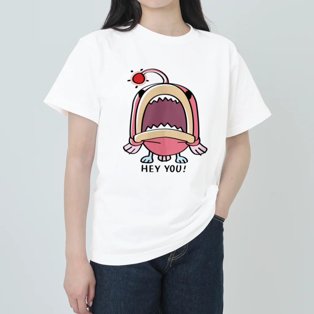 イラスト MONYAAT の海の底のあんこ姫*HEY YOU!*A ヘビーウェイトTシャツ