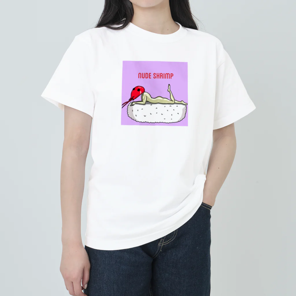 human cookのnude shrimp ヘビーウェイトTシャツ