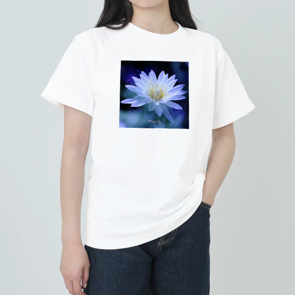 photo-kiokuの睡蓮 ヘビーウェイトTシャツ