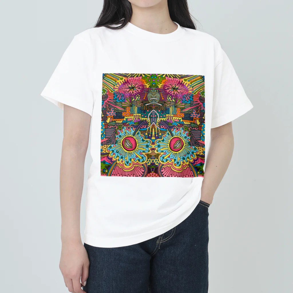 冬虫夏草洋品店&トッキータ.の自分のためのぬり絵　その2 Heavyweight T-Shirt