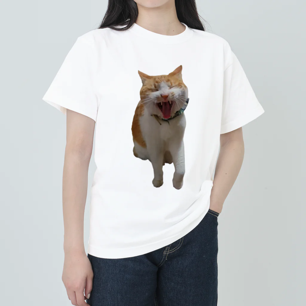 ＠相模原市中央区上溝七丁目の来ましたウザいやつ　あくび ヘビーウェイトTシャツ