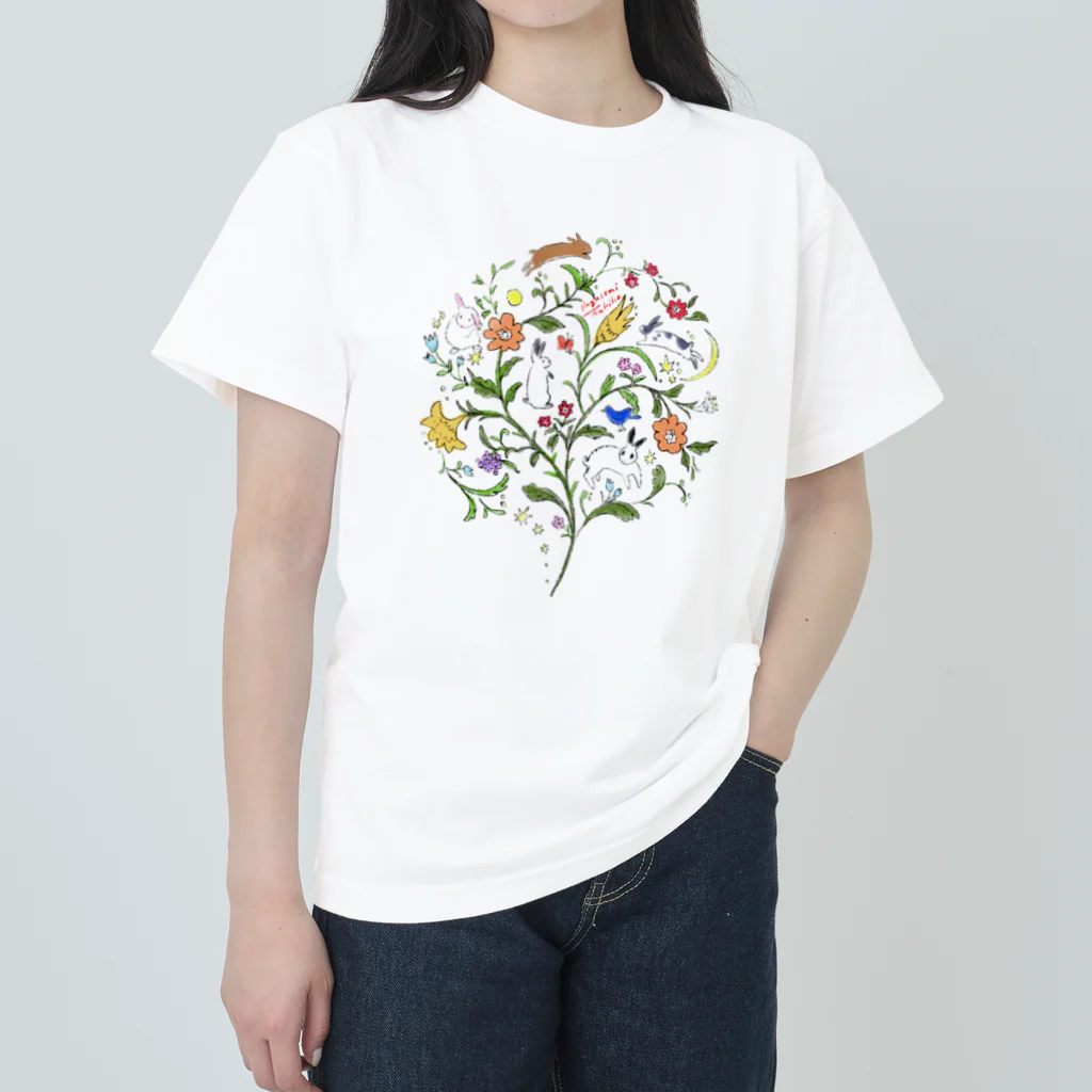 ButiCafe 　永富月来子の月光草 ヘビーウェイトTシャツ