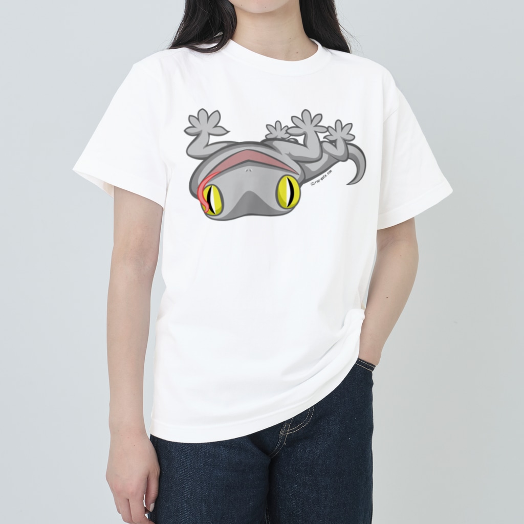 Dragon's Gateグッズのニホンヤモリ（舌出し） Heavyweight T-Shirt