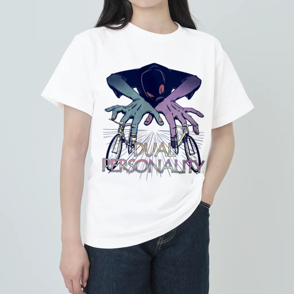 nidan-illustrationの"DUAL PERSONALITY"(clr) #1 ヘビーウェイトTシャツ