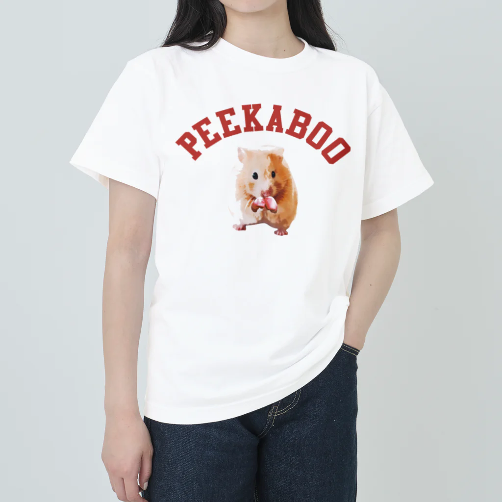 MessagEのPEEKABOO HAMSTER ヘビーウェイトTシャツ