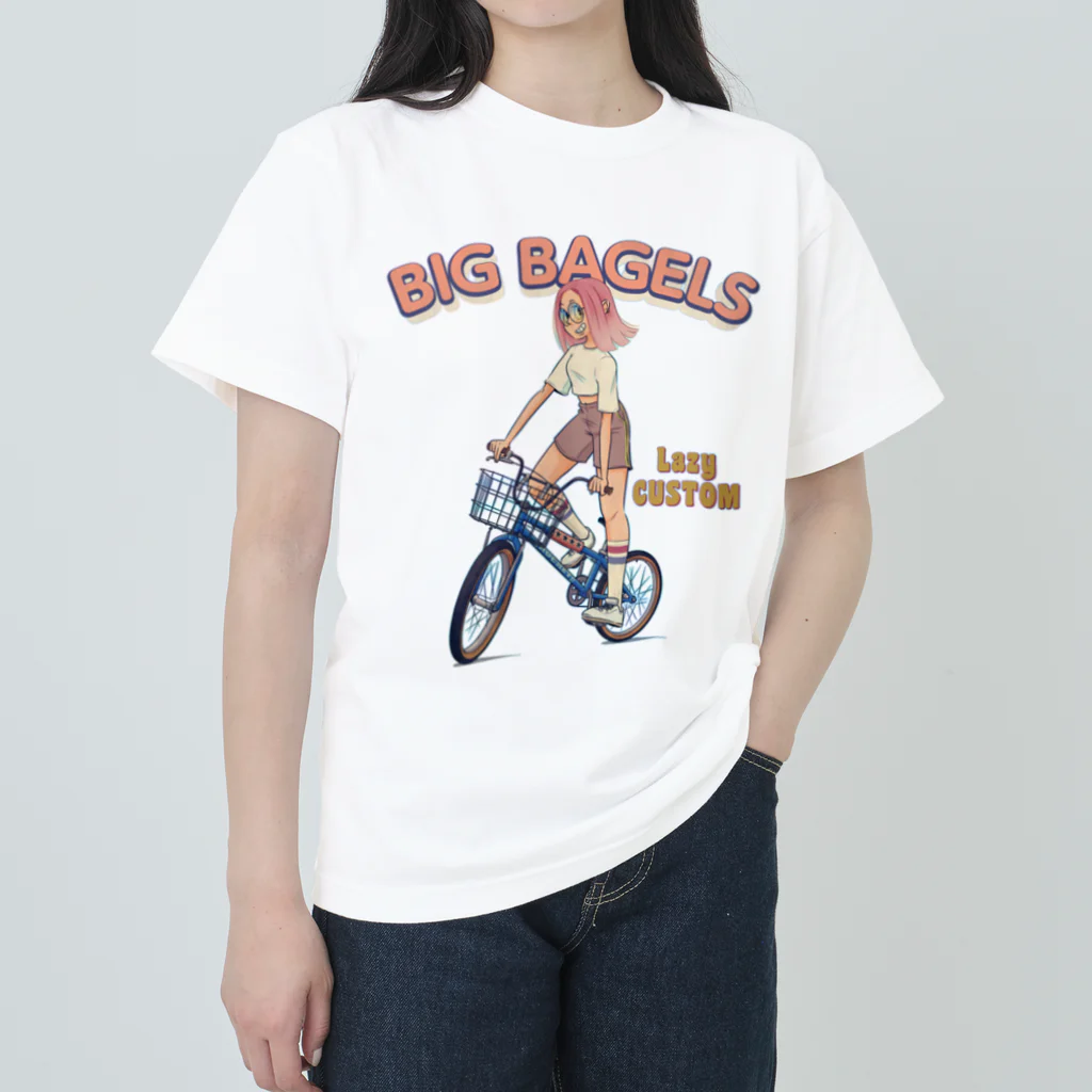 nidan-illustrationの"big bagels" ヘビーウェイトTシャツ